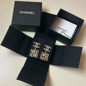 CHANEL N5 Gold-Plated Earrings 2022